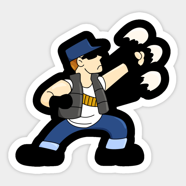 Kof Clark Sticker by JamesCMarshall